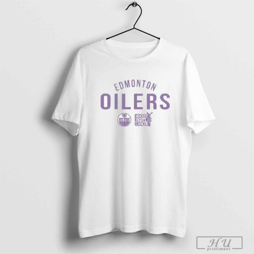 Edmonton Oilers Hockey Fights Cancer Levelwear Richmond Resilient T-Shirts