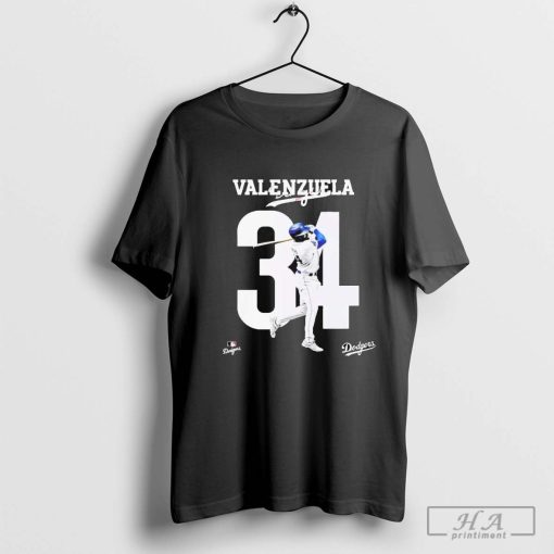 Fernando Valenzuela 34 LA Dodgers Baseball Shirt