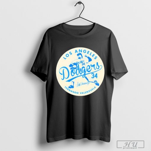 Fernando Valenzuela La Dodgers 34 Logo Memories Shirt