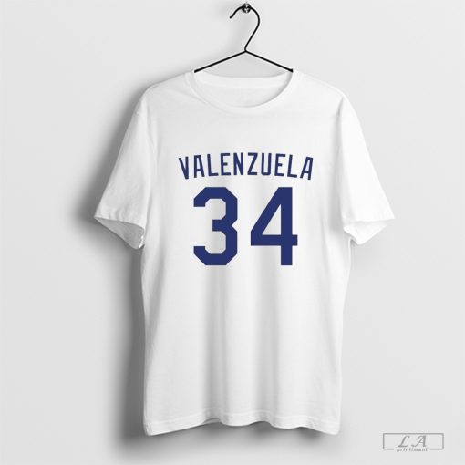 Fernando Valenzuela number 34 Dodgers Shirt