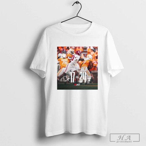 Final Alabama Crimson Tide 17 – 24 Tennessee Vols T-shirt