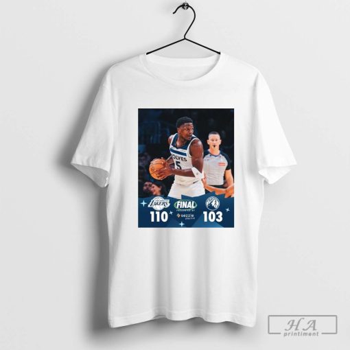 Final Los Angeles Lakers 110 – 103 Minnesota Timberwolves T-shirt