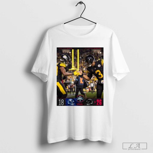 Final New York Giants 18 – 26 Pittsburgh Steelers Monday Night Football NFL 2024 T-Shirt