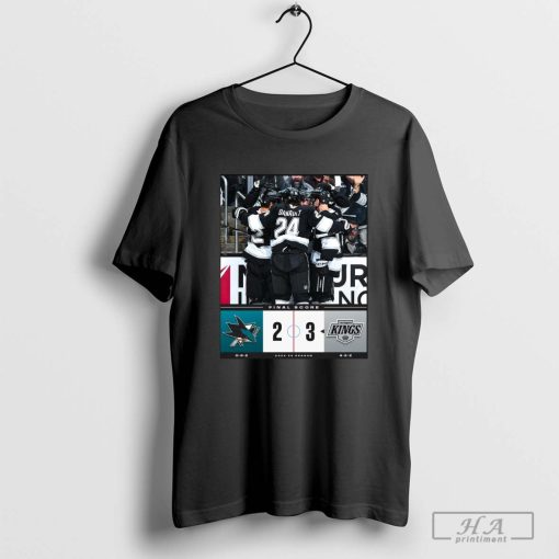 Final Score NHL San Jose Sharks 2-3 Los Angeles Kings 2024-25 Season Tshirt