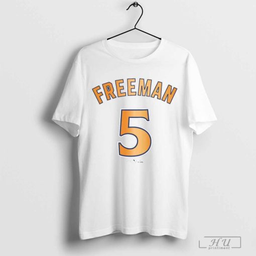 Freddie Freeman 5 Los Angeles Dodgers MLB Baseball 2024 World Series Champions Name & Number t-shirt