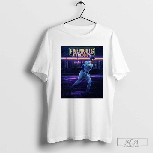 Freddie Freeman Los Angeles Dodgers Five Nights At Freddie’s T-shirt