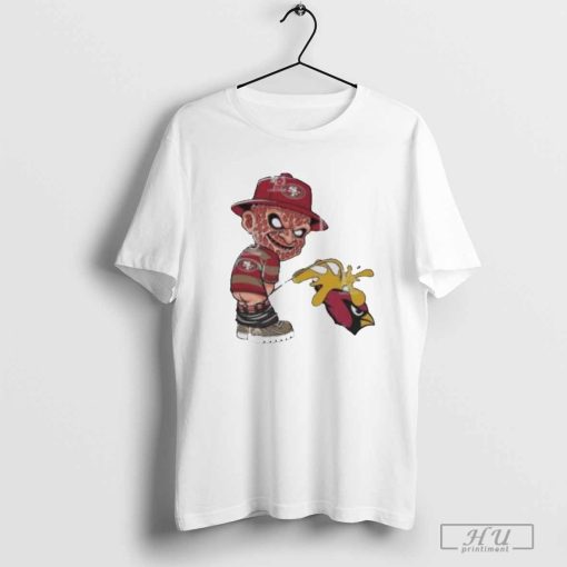 Freddy Krueger San Francisco 49ers Piss On Arizona Cardinals Halloween 2024 NFL Shirt