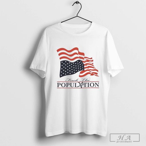 Ftp Fuck The Population Distressed Flag T-shirt