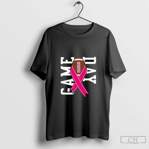 Game Day Football Breast Cancer Awareness T-Shirt