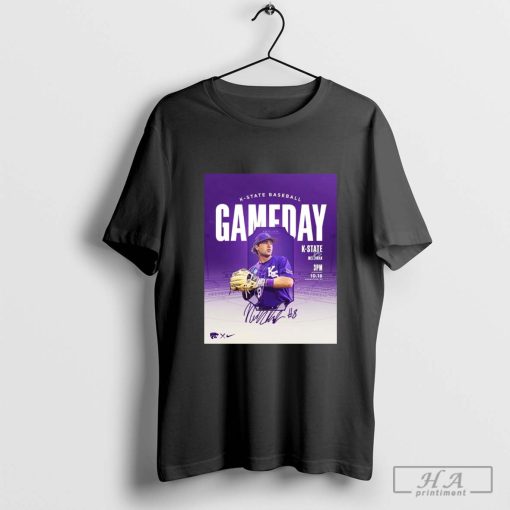 Gameday Kansas State Wildcats baseball vs McLennan Oct 18 Manhattan KS Signature T-shirt