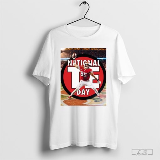 George Kittle San Francisco 49ers National Tight Ends Day The man, the myth, the logo Poster T-Shirt