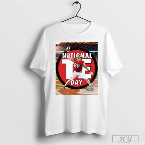 George Kittle San Francisco 49ers National Tight Ends Day The man, the myth, the logo Poster t-shirt