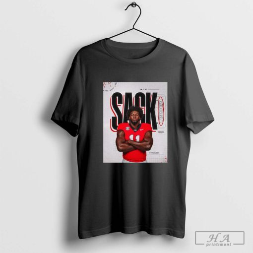 Georgia Bulldogs Jalon Walker Sack GoDawgs T-shirt