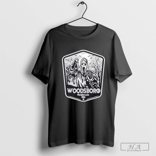 Ghostface Woodsboro badge 1996 Halloween T-shirt