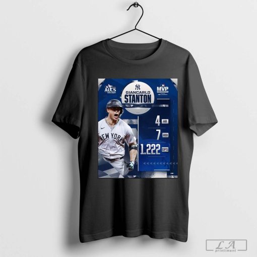 Giancarlo Stanton Yankees 4 HR 7 RBI 1.222 Ops 2024 ALCS MVP Shirt