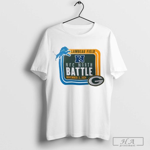 Green Bay Packers vs Detroit Lions 2024 NFC North Battle Lambeau Field Nov 3 Matchup T-shirt