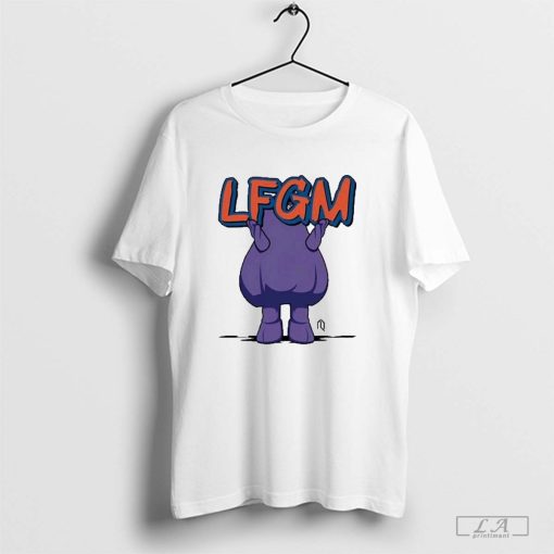 Grimace Monster LFGM Sign New York Mets 2024 T-shirt