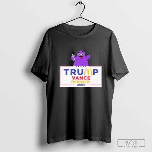 Grimace Trump Vance McDonalds 2024 I’m Lovin’ It Shirt