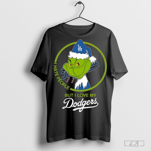 Grinch I Hate People But I Love Los Angeles Dodgers T-Shirt