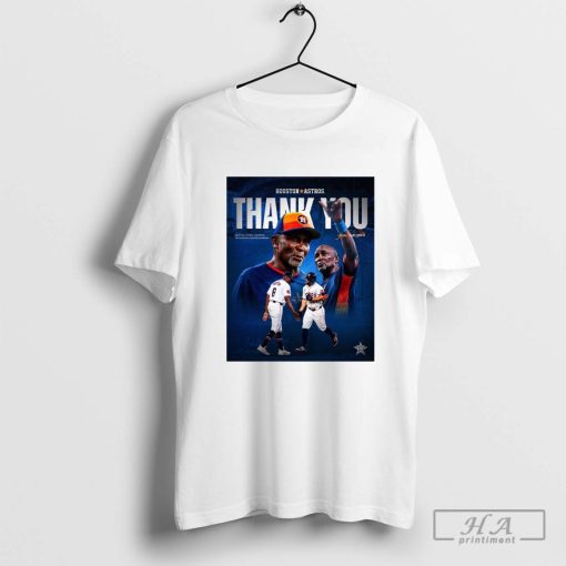 Houston Astro Thank You Coach Gary Pettis, 4X American League Champions Signature T-shirt