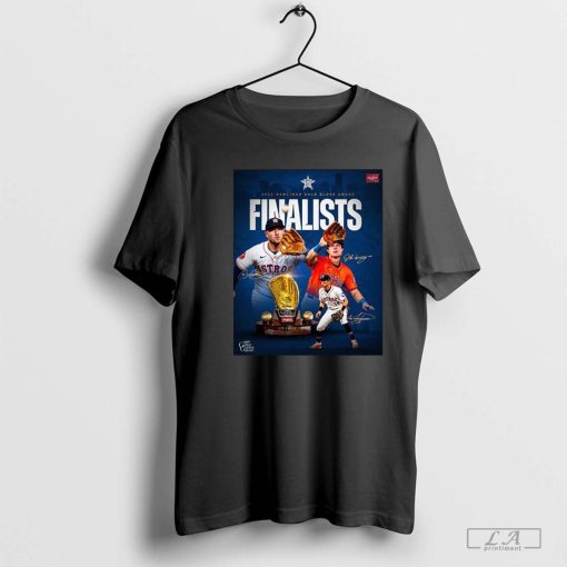 Houston Astros Alex Bregman Jake Meyers and Mauricio Dubón Gold Glove Award Finalists 2024 shirt