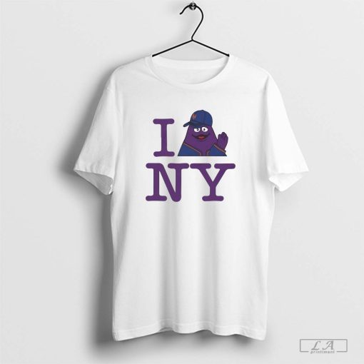 I Love Grimace Monster NY Mets T-shirts