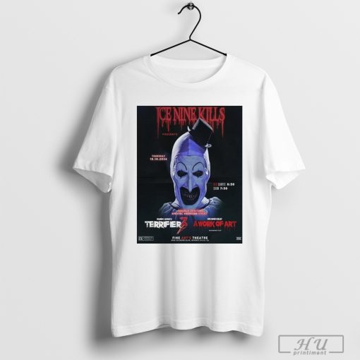 Ice Nine Kills Presents Damien Leone’s Terrifiers 3 A Work Of Art Extended Cut Poster shirt