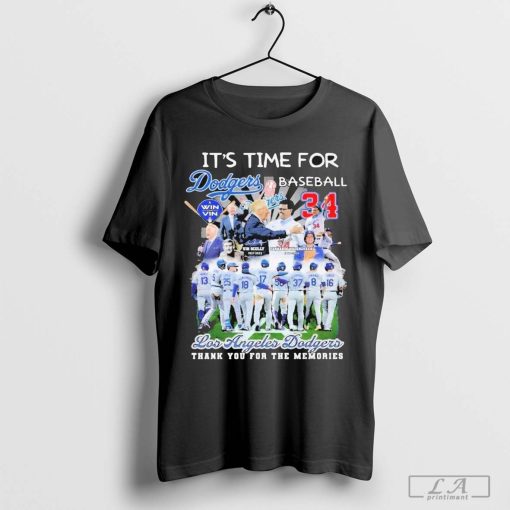 It’s Time For Los Angeles Dodgers Thank You For The Memories T-Shirt