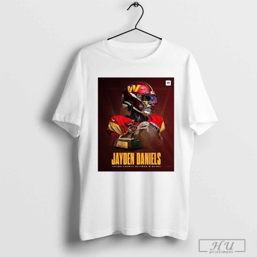 Jayden Daniels Facing Former Heisman Winners Washington Commanders NFL Poster t-shirt