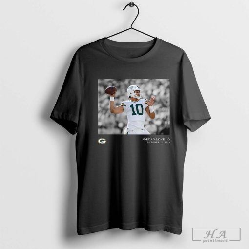 Jordan Love Green Bay Packers NFL Flash Features Week 7 T-Shirt