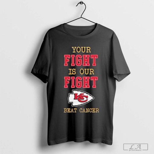 Kansas City Chiefs Crucial Catch Intercept Cancer Your Fight Is Ours T-shirt