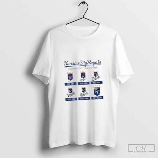 Kansas City Royals baseball history of team logos shirt