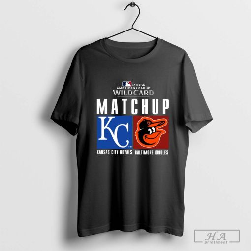 Kansas City Royals vs. Baltimore Orioles 2024 MLB AL Wild Card Matchup Shirt