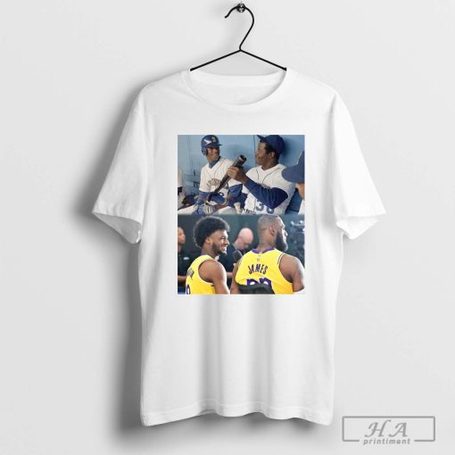 Ken Griffey Jr and Ken Griffey Sr will attend the Lakers game to watch LeBron And Bronny make history T-shirt