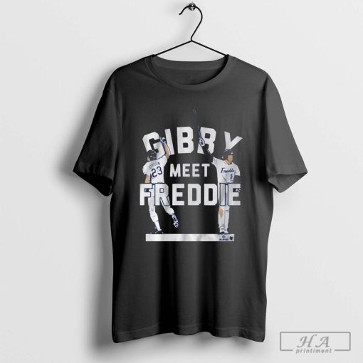 Kirk Gibson And Freddie Freeman Gibby Meet Freddie Los Angeles Dodgers MLB Baseball 2024 Graphic T-shirt