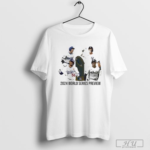 LA Dodgers vs NY Yankees 2024 World Series Preview Trophy Matchup Shirt