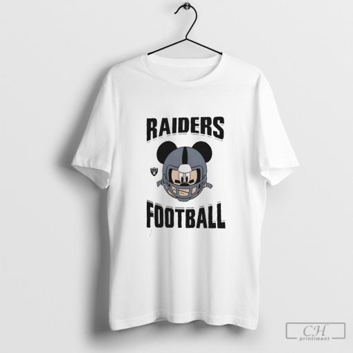 Las Vegas Raiders x Mickey Mouse big face helmet shirt