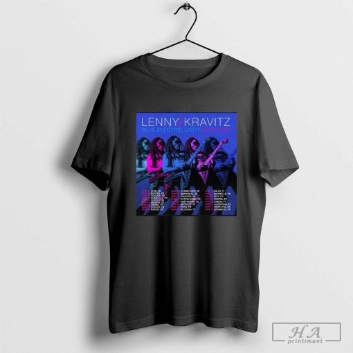 Lenny Kravitz Blue Electric Light 2025 Tour Poster Shirt