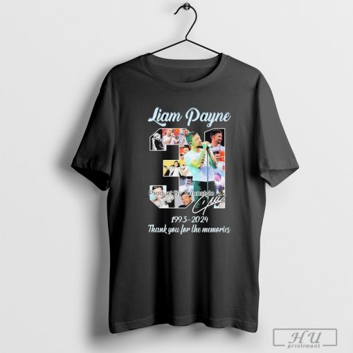 Liam Payne 31 Years Of 1993-2024 Thank You For The Memories T-Shirt