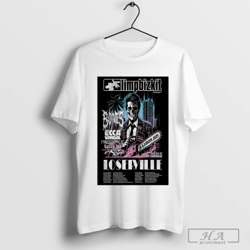 Limpbizkit UK aND EU Tour 2025 t-shirt