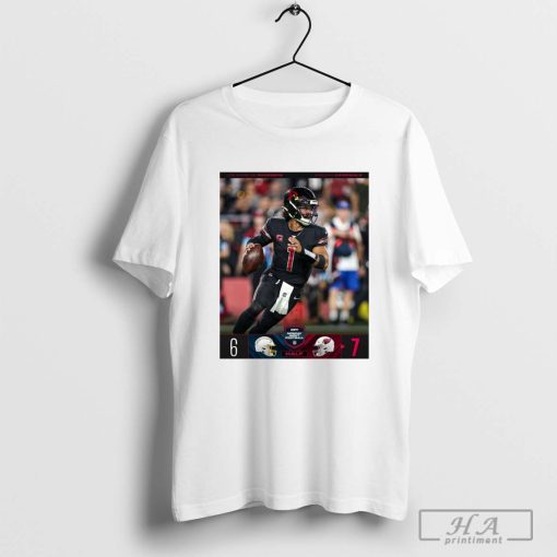 Los Angeles Chargers 6 – 7 Arizona Cardinals Halftime on ESPN+ Monday Night Football T-shirt