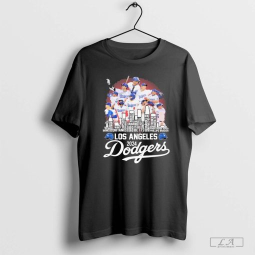 Los Angeles Dodger Major League Baseball MLB Champions 2024 Signatures T-Shirt