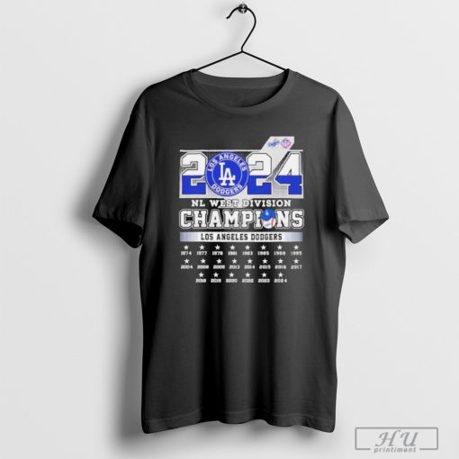 Los Angeles Dodgers 1974 2024 NL West Division Champions Shirt