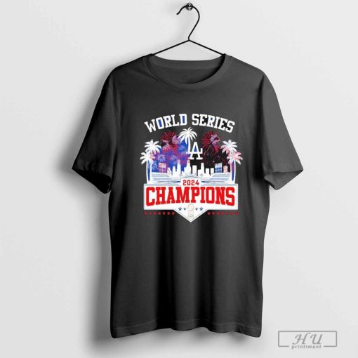 Los Angeles Dodgers 2024 Champions World Series Celebration With Fan shirt