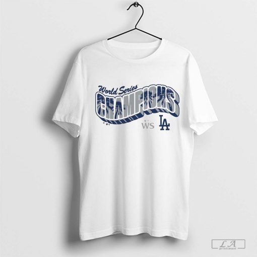 Los Angeles Dodgers 2024 World Series Champions Palm Tree Letter T-Shirt