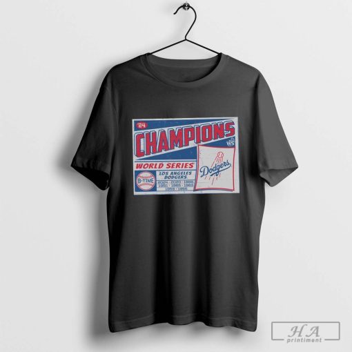 Los Angeles Dodgers ’24 MLB World Series Champions 8-Time 1955-2024 T-shirt