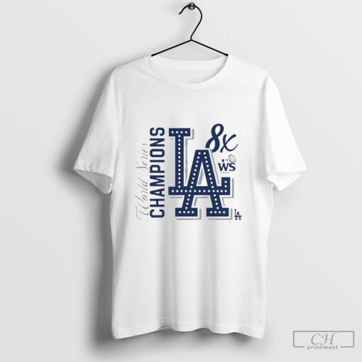 Los Angeles Dodgers 8-Time World Series Champions T-Shirt