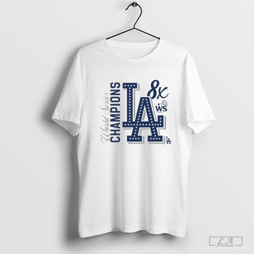 Los Angeles Dodgers Baseball 8-Time World Series Champions T-Shirt