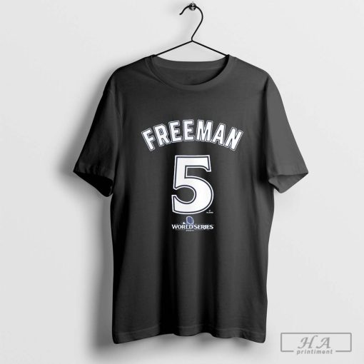 Los Angeles Dodgers Freddie Freeman 5 MLB Baseball 2024 World Series T-shirt