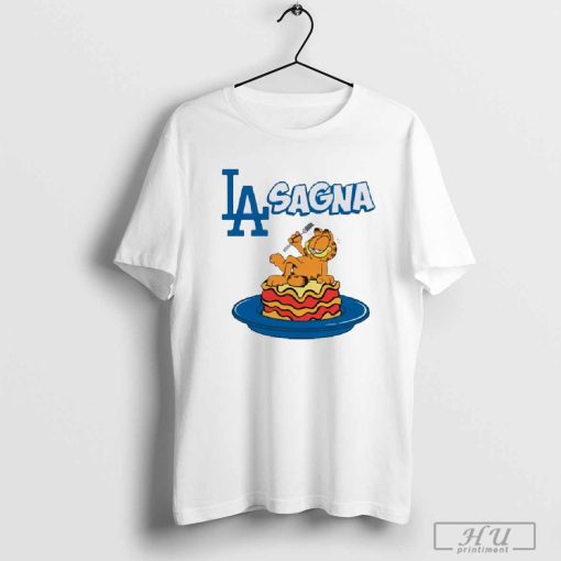 Los Angeles Dodgers Garfield Lasagna T-Shirt